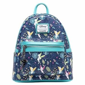 Loungefly Disney Tinkerbell Glow in the Dark Allover Print Mini Backpack